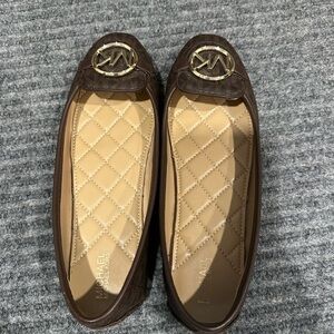 Michael Kors Dark Brown Logo Flats Size 7M